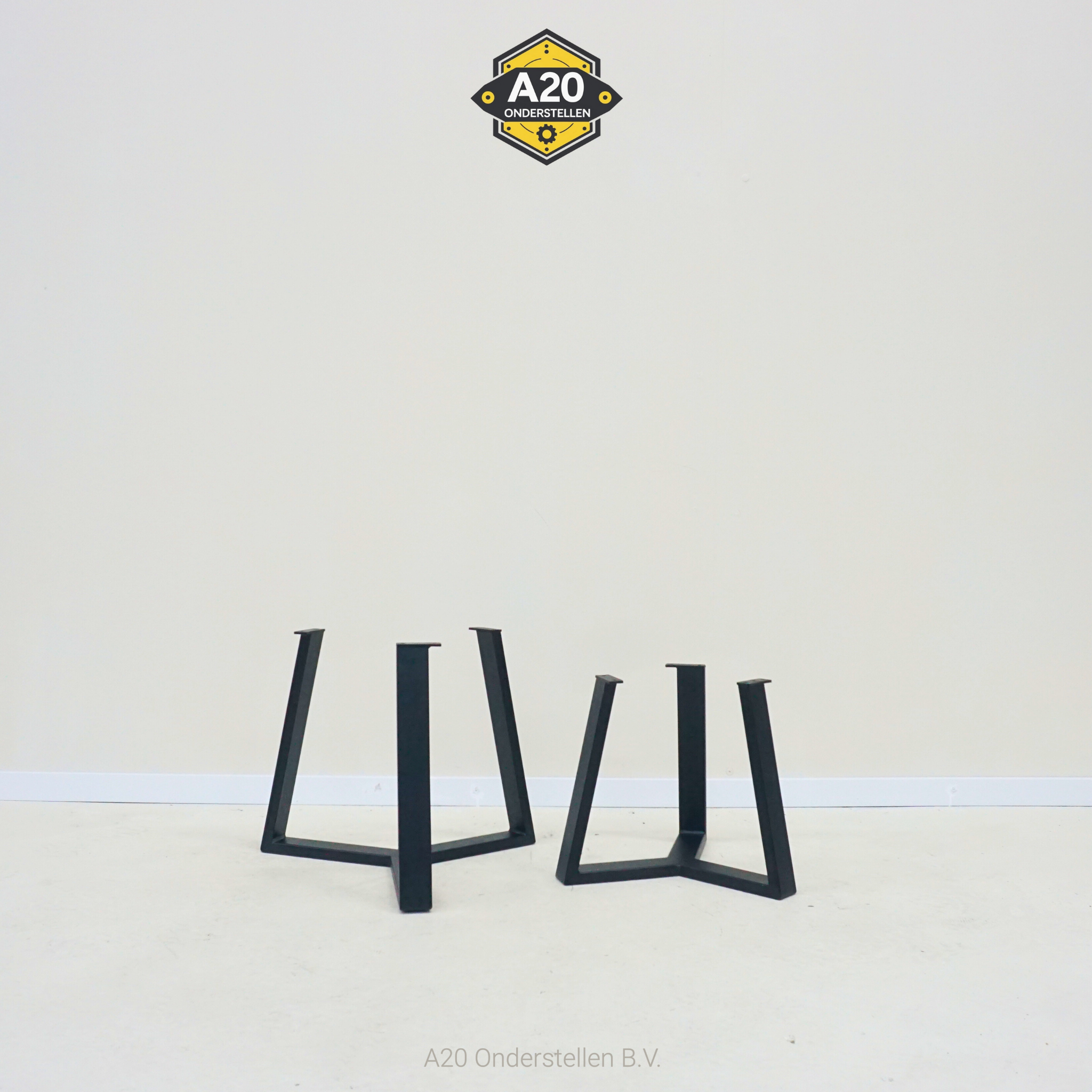 Salontafel Poot 3-punts 5x2 Schuin Rond & Vierkant - SA093