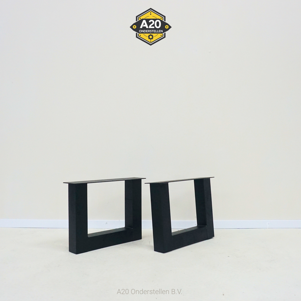 Set Industriële U Salontafel Poten 6x6 - SA098