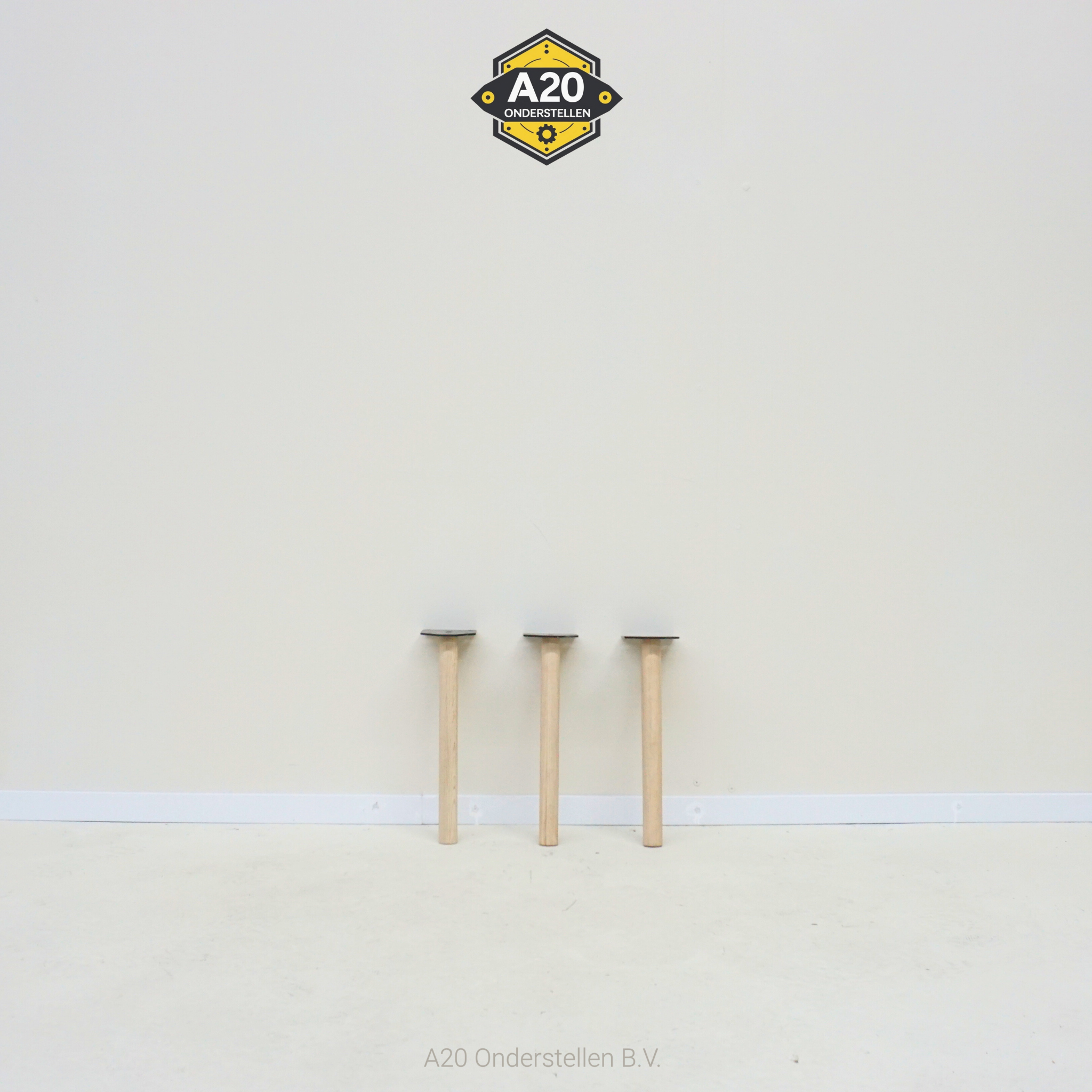 Salontafel Poot Schuine Taps Eiken Poten (Set van 4) - SA097