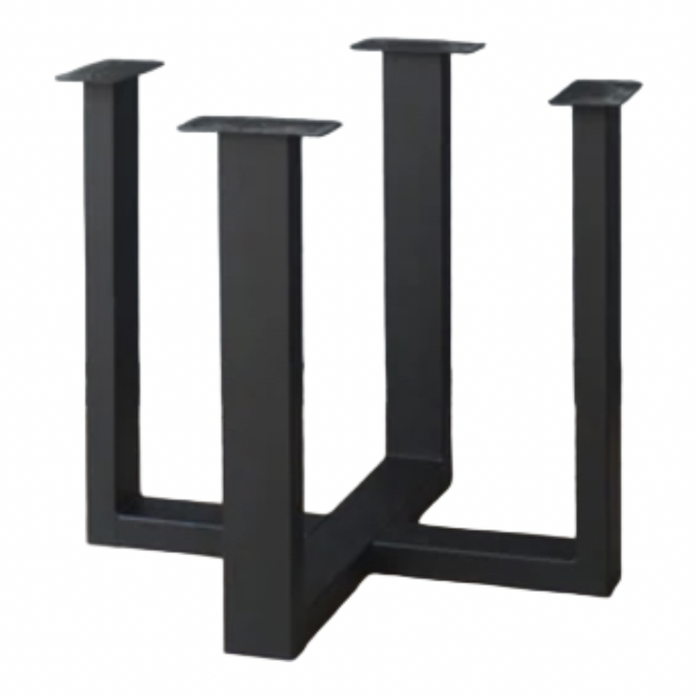 Middenpoot Dubbele U 10 x 5 cm voor Ronde en Vierkante Tafels - MK059