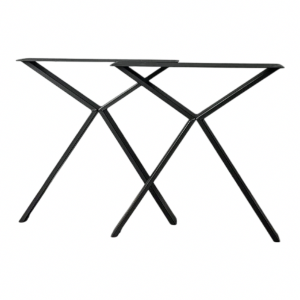 Set Industriële X - Poten 8x2 cm Hoge Knik - SET009