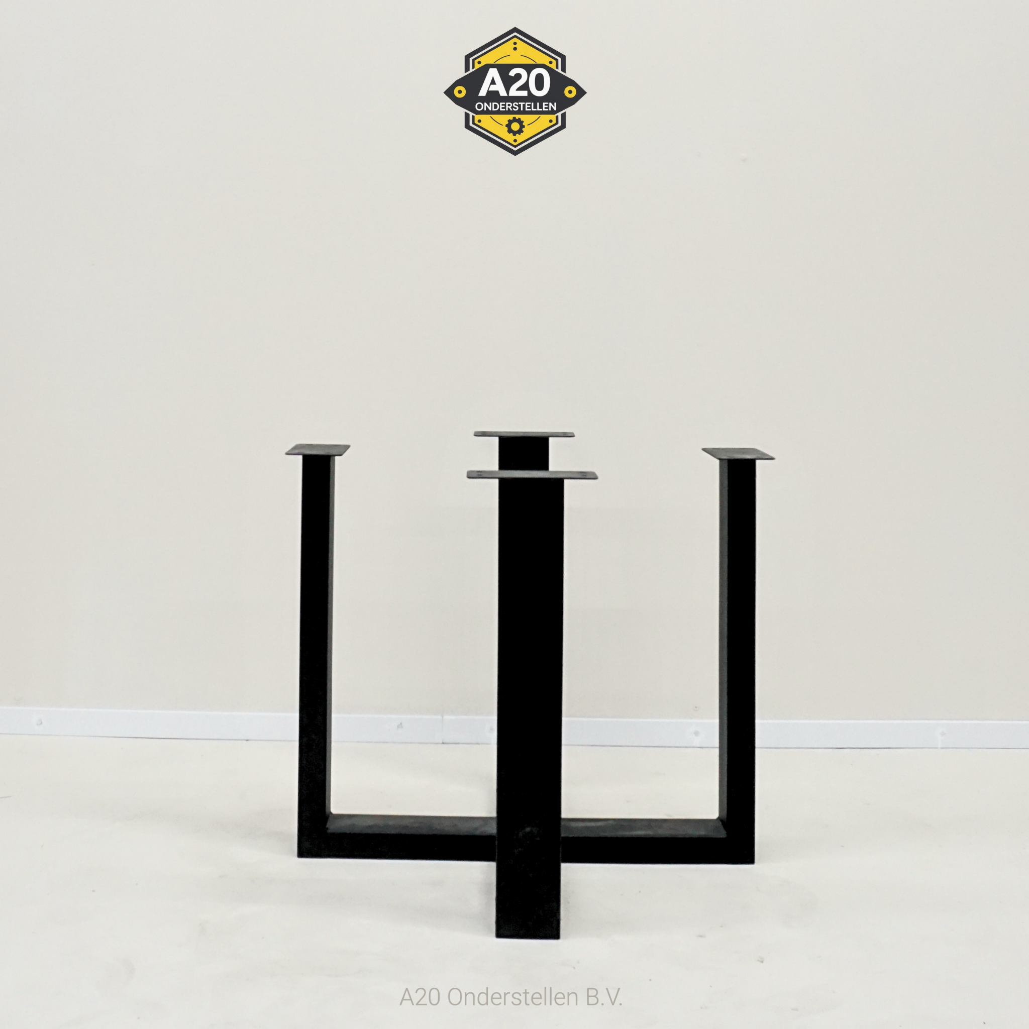 Middenpoot Dubbele U 10 x 5 cm voor Ronde en Vierkante Tafels - MK059