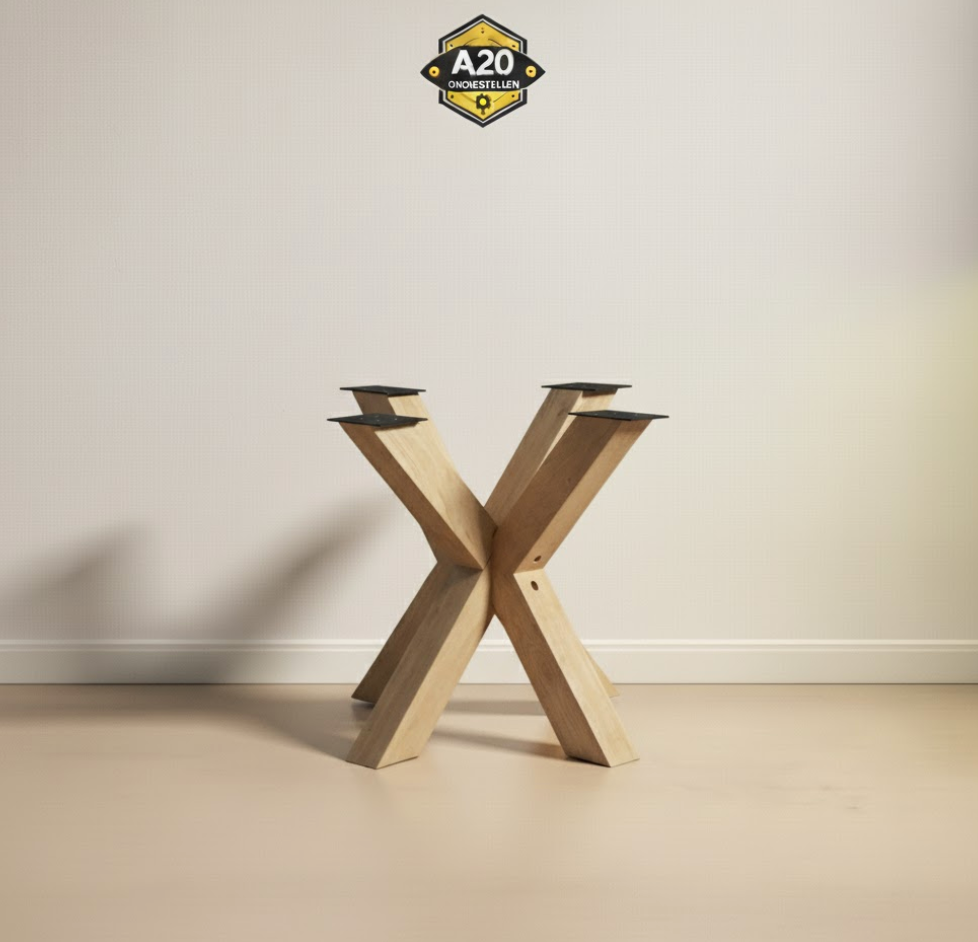 Matrix Poot Eiken 10x10 Ronde en Vierkante tafels - EMK075