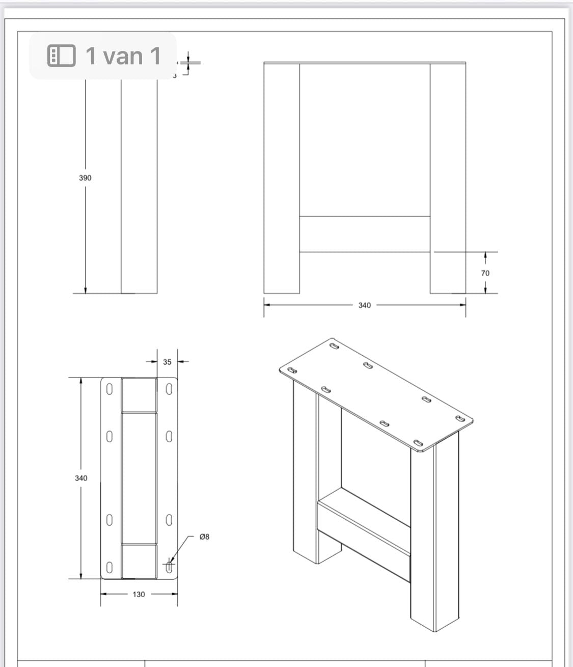 Bankjes H poten - BK111