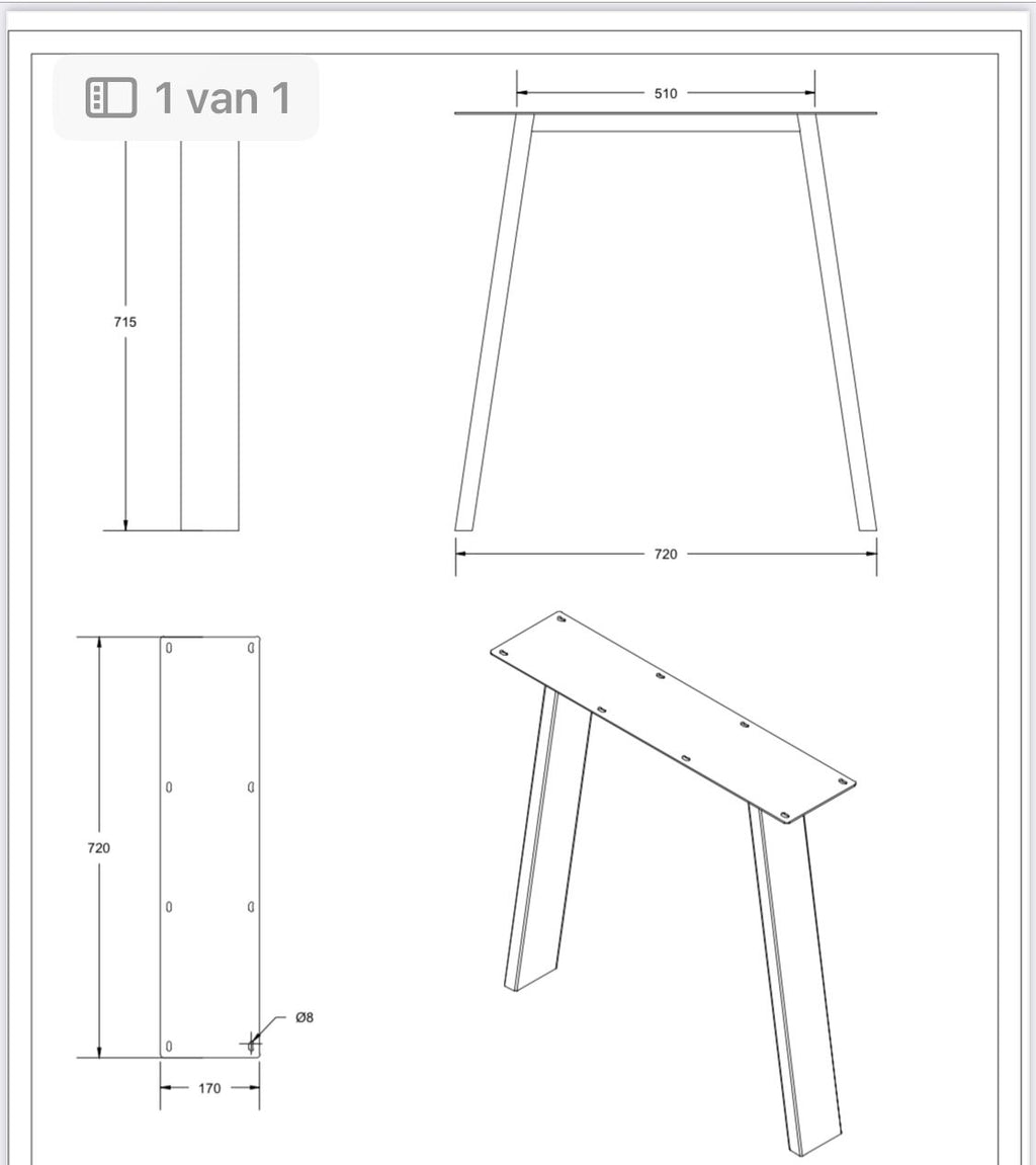 Set Industriële Vlinder Poten- SET015