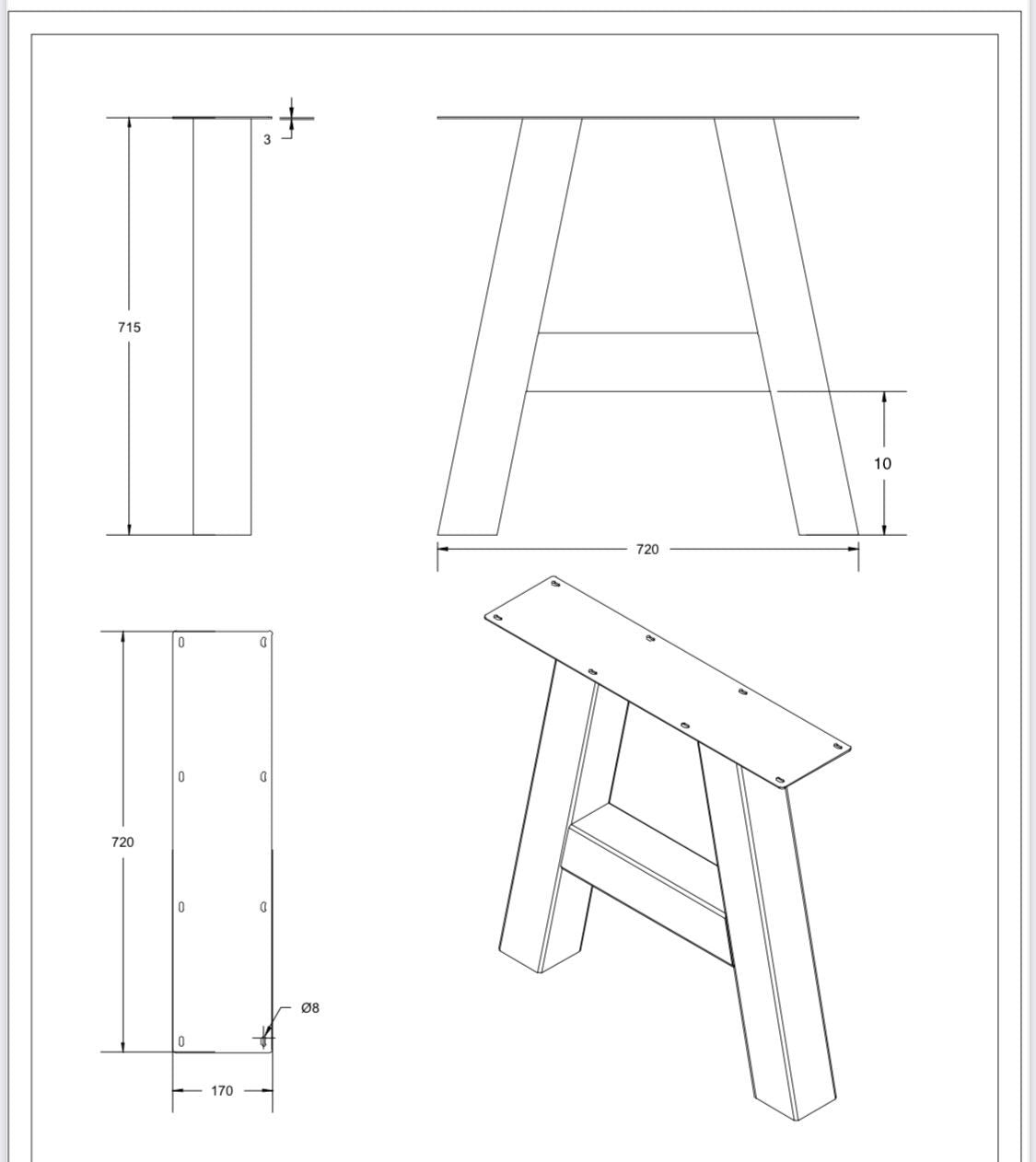 Set Industriële A - Poten 10 x 10 cm - SET014